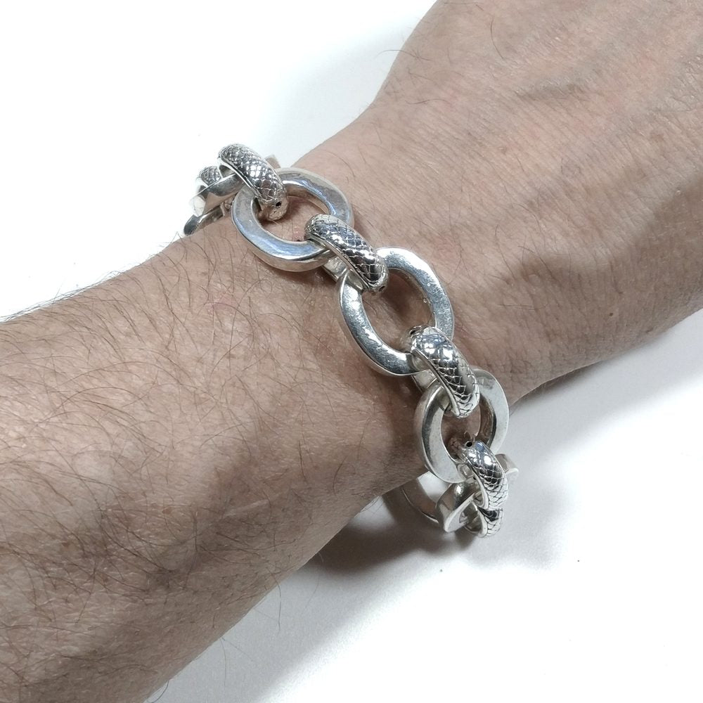Bracciale d'argento in argento 925 Bracciale catena | GIOIELLI IN ARGENTO – immagine3