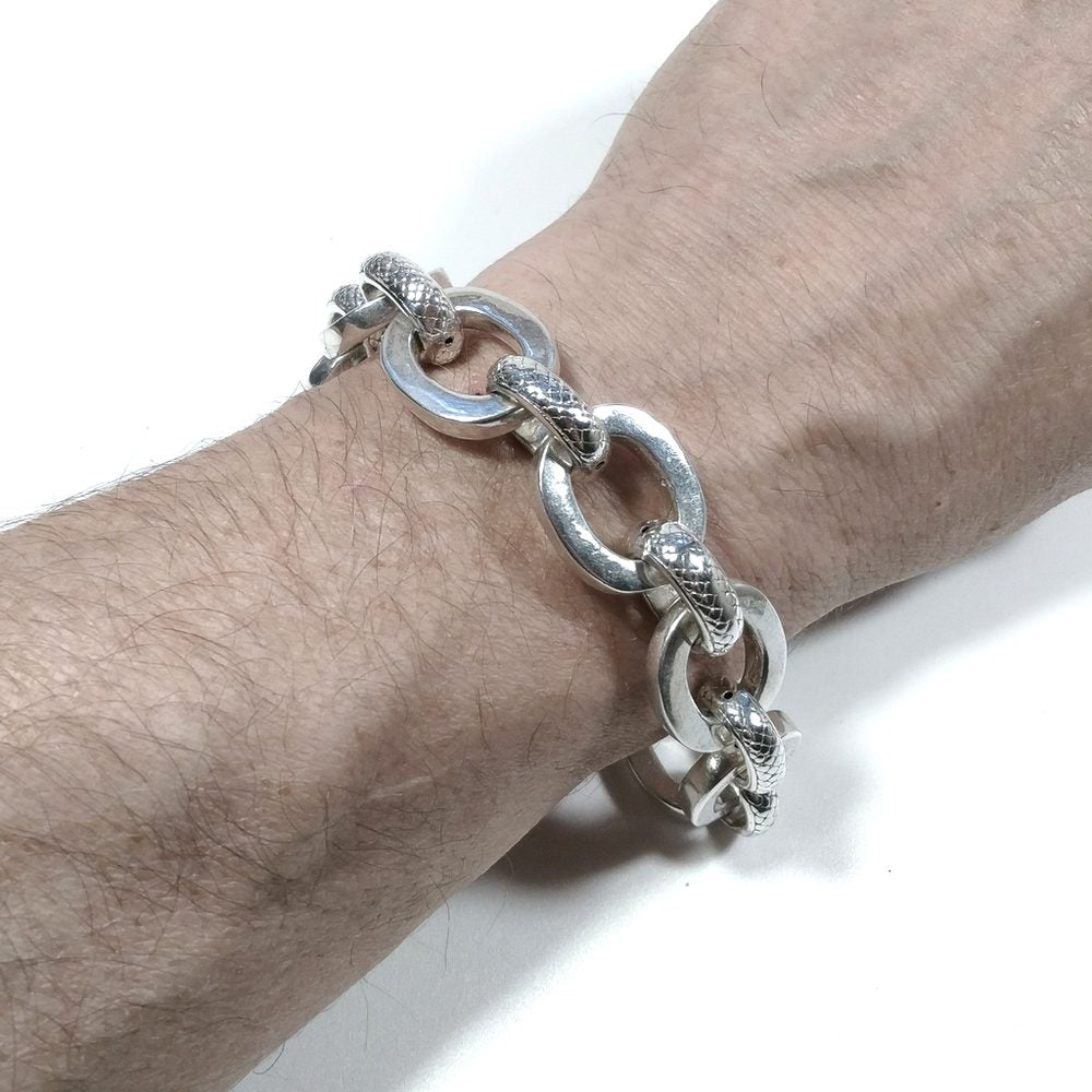 Bracciale d'argento in argento 925 Bracciale catena | GIOIELLI IN ARGENTO – immagine2