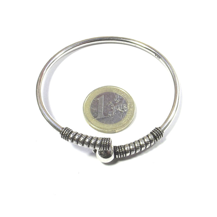 Bracciale argento 925 cerchio - rigido sfera