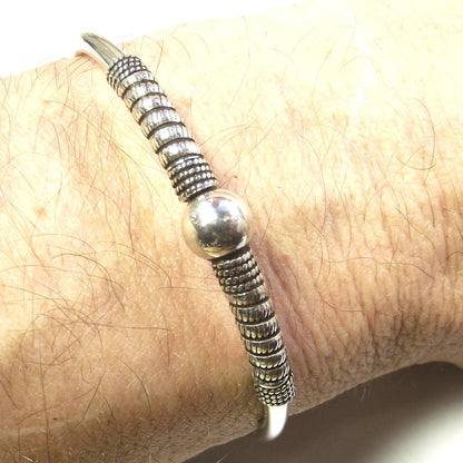 Bracciale argento 925 cerchio - rigido sfera