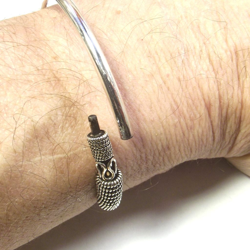 Bracciale rigido etnico in argento 925 uomo e donna