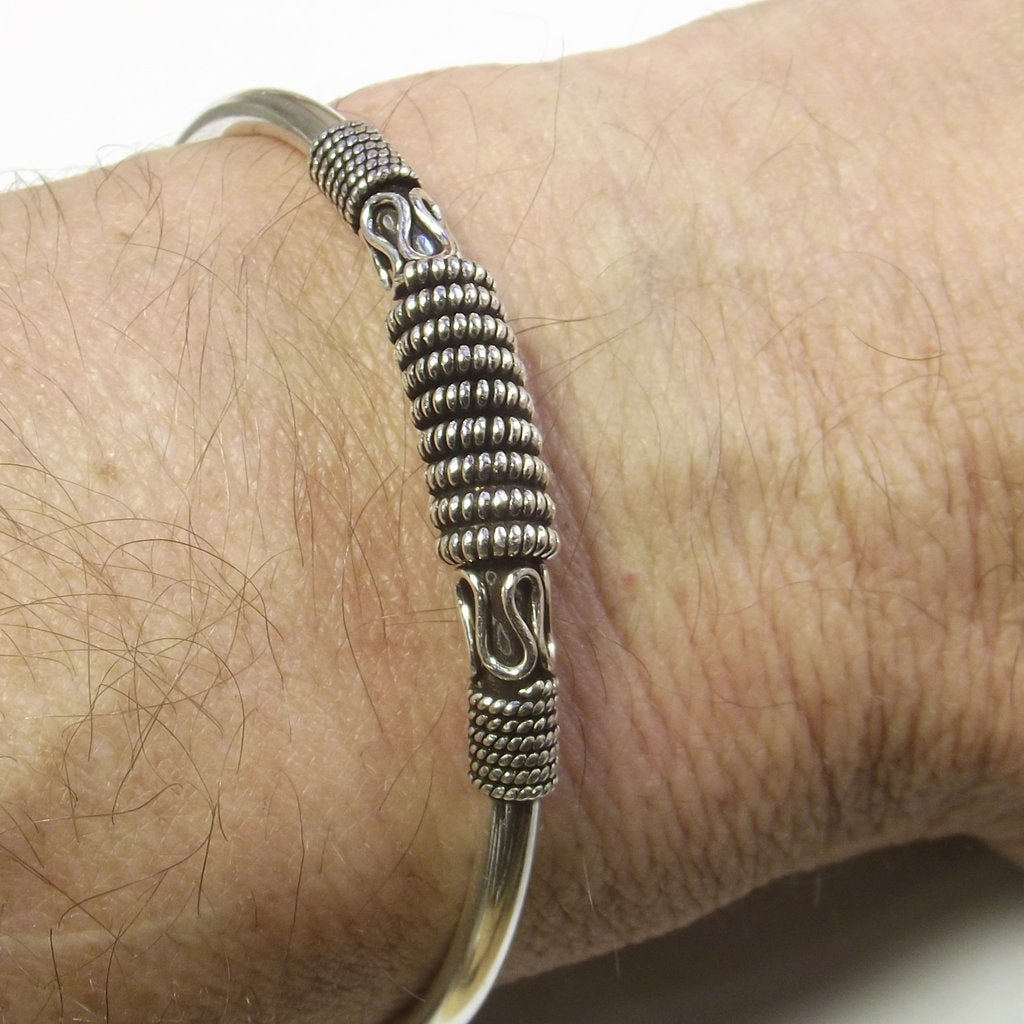 Bracciale argento 925 cerchio - rigido filigrana etnica