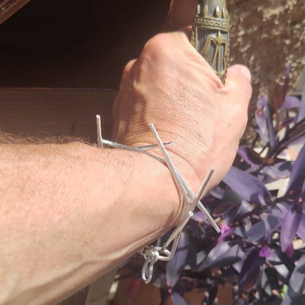 Bracciale DHARMA in argento 925 Bracciale artigianale – immagine8