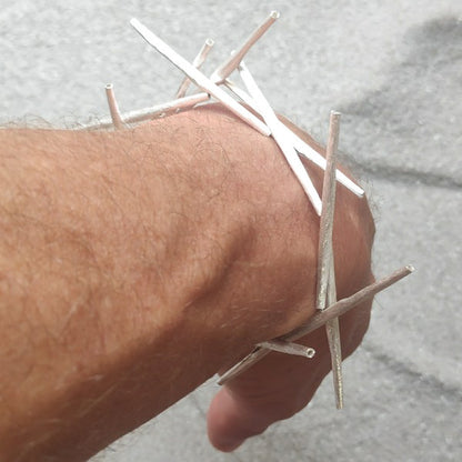 Bracciale DHARMA in argento 925 Bracciale artigianale – immagine7
