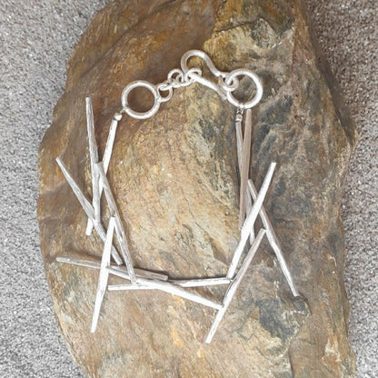 Bracciale DHARMA in argento 925 Bracciale artigianale – immagine1