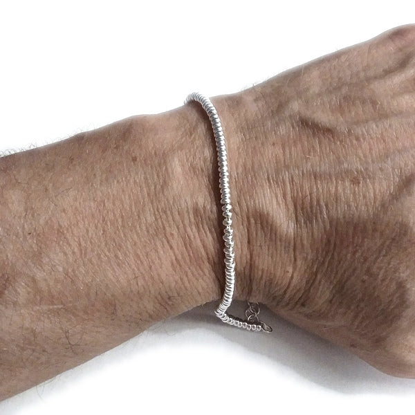 BRACCIALE ARGENTO a dischi piccoli leggeri