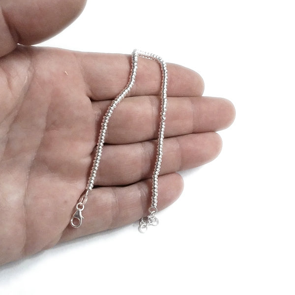 BRACCIALE ARGENTO a dischi piccoli leggeri