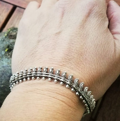 Bracciale etnico KANAKA in argento 925 | Bracciali indiani SNAKE originali - Il mondo di Wit