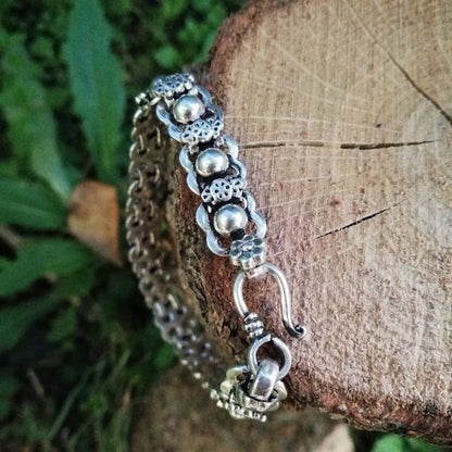 Bracciale etnico KANAN in argento 925 | Bracciali indiani SNAKE originali - Il mondo di Wit
