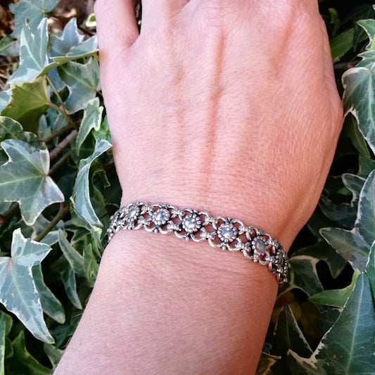 Bracciale etnico KUMUD in argento 925 | Bracciali indiani SNAKE originali - Il mondo di Wit
