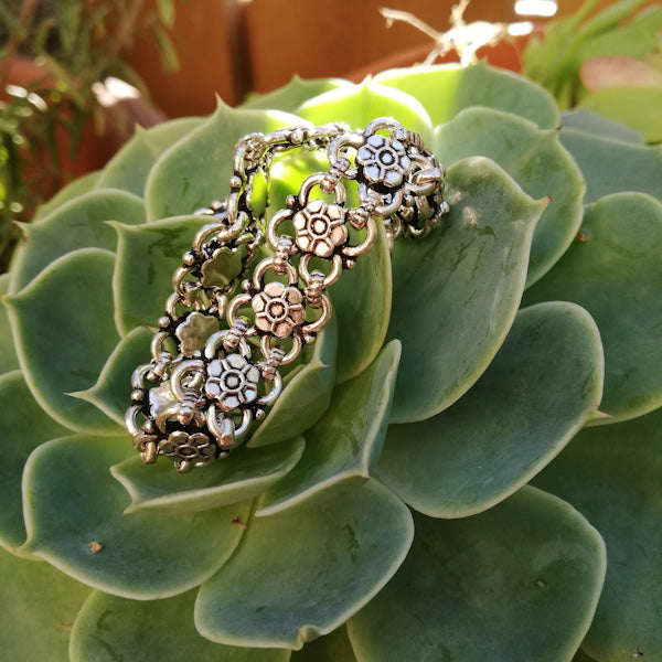 Bracciale etnico KUNDANIKA in argento 925 | Bracciali indiani SNAKE originali - Il mondo di Wit