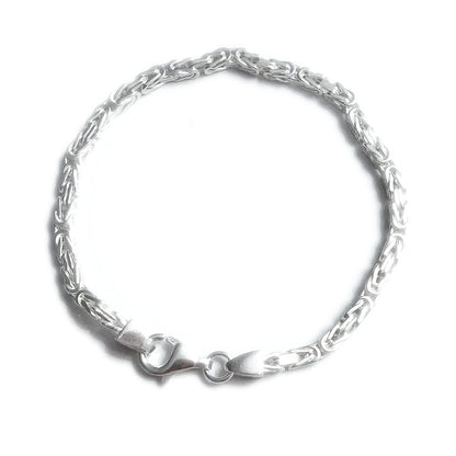 BRACCIALE ARGENTO 925 maglia bizantina
