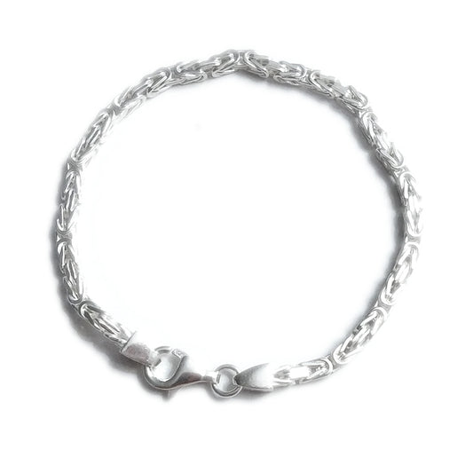 BRACCIALE ARGENTO 925 maglia bizantina