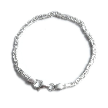 BRACCIALE ARGENTO 925 maglia bizantina