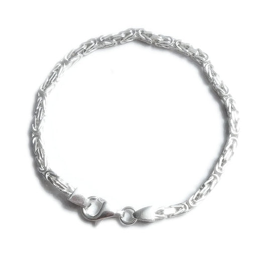 BRACCIALE ARGENTO 925 maglia bizantina