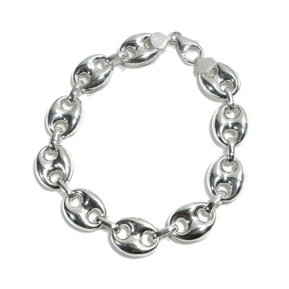 Bracciale d'argento in argento 925 - maglia marina - unisex