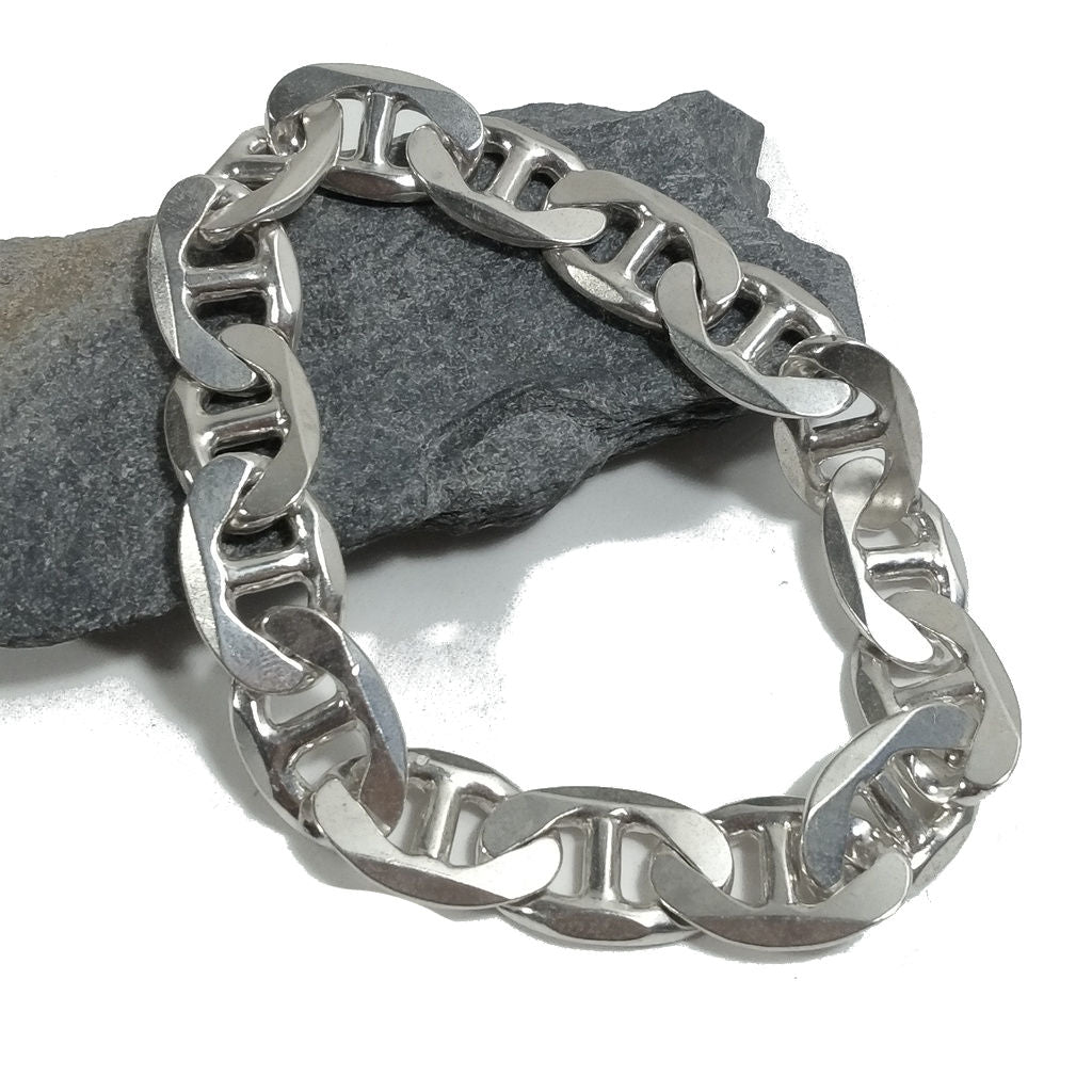 Bracciale d'argento in argento 925 Bracciale maglia marina | GIOIELLI IN ARGENTO
