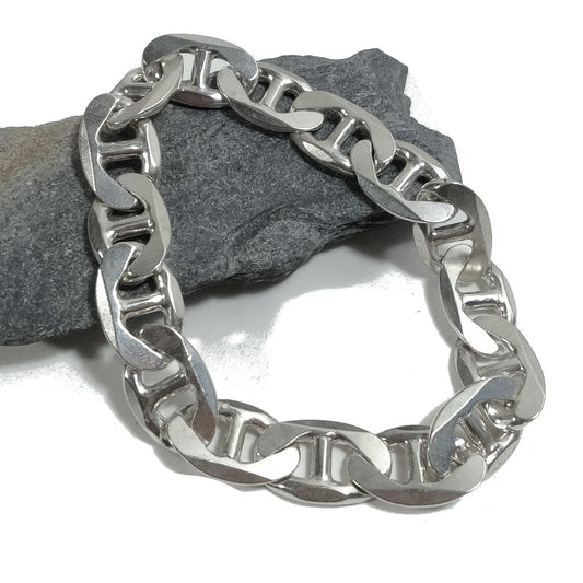 Bracciale d'argento in argento 925 Bracciale maglia marina | GIOIELLI IN ARGENTO