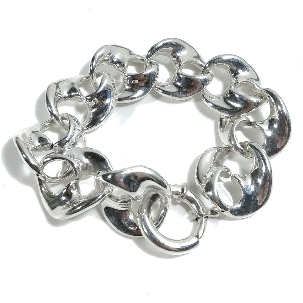 Bracciale d'argento in argento 925 Bracciale maglia marina | GIOIELLI IN ARGENTO – immagine3