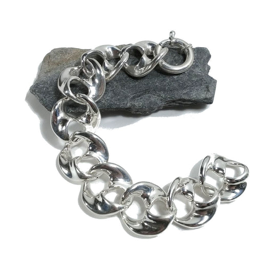 Bracciale d'argento in argento 925 Bracciale maglia marina | GIOIELLI IN ARGENTO – immagine1