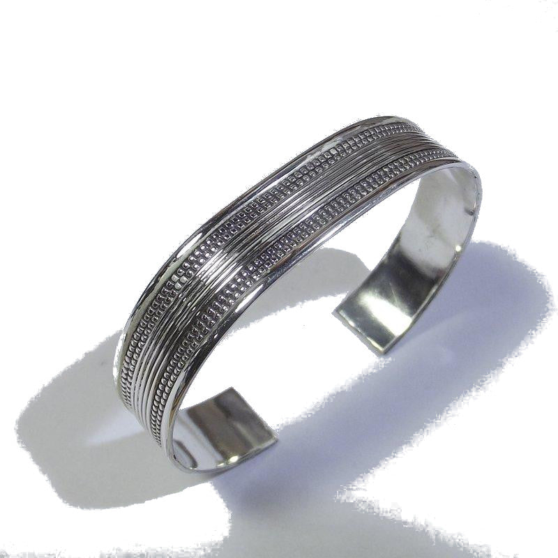 Bracciale argento da uomo - rigido - treccia | GIOIELLI uomo e donna