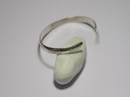 Bracciale argento da uomo - rigido inciso