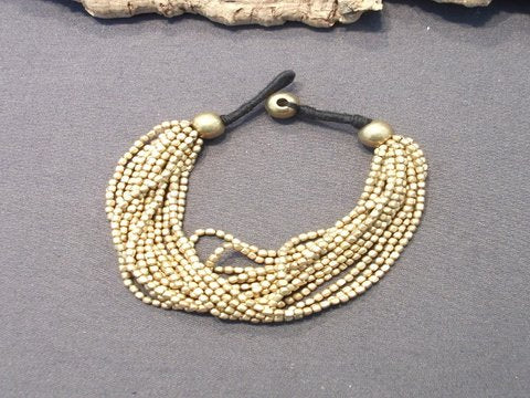 Bracciale etnico Naga in ottone multi