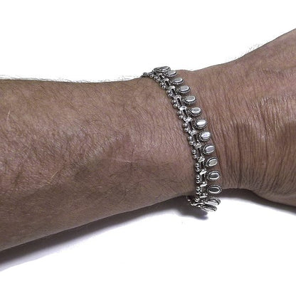 Bracciale etnico JAIMINI in argento 925 | Bracciali indiani SNAKE originali - Il mondo di Wit
