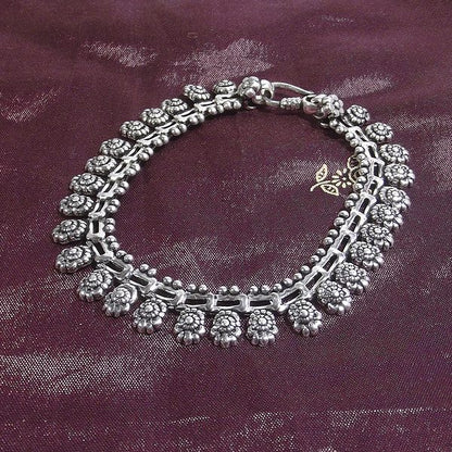 Bracciale etnico JIGAR in argento 925 | Bracciali indiani SNAKE originali - Il mondo di Wit