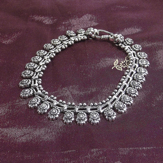 Bracciale etnico JIGAR in argento 925 | Bracciali indiani SNAKE originali - Il mondo di Wit