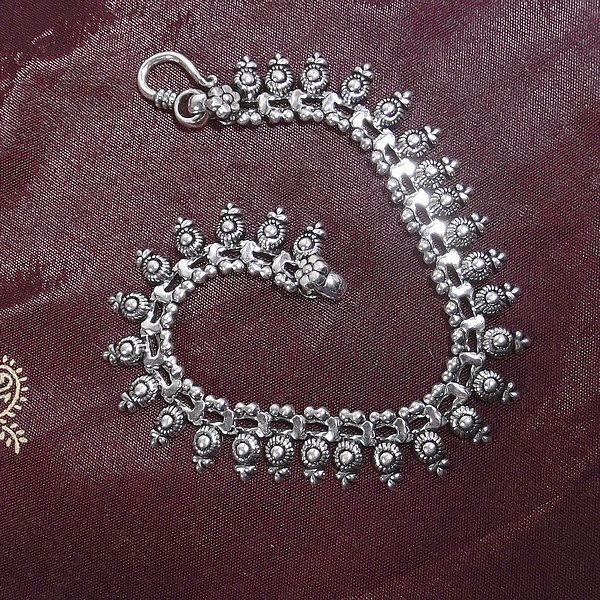 Bracciale etnico MUNJAL in argento 925 | Bracciali indiani SNAKE originali - Il mondo di Wit
