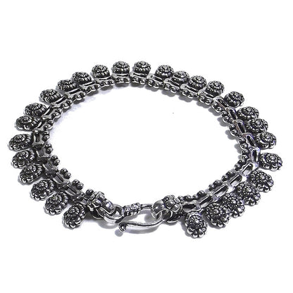 Bracciale etnico JIGAR in argento 925 | Bracciali indiani SNAKE originali - Il mondo di Wit