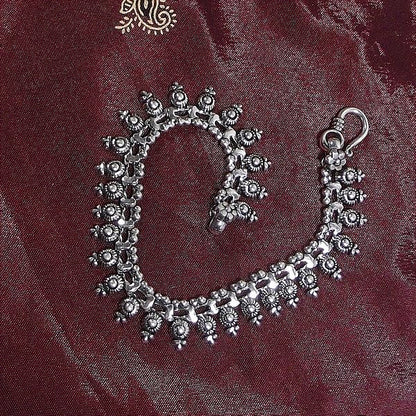 Bracciale etnico MUNJAL in argento 925 | Bracciali indiani SNAKE originali - Il mondo di Wit