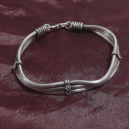 Bracciale etnico snake in argento 925 - LIRAH