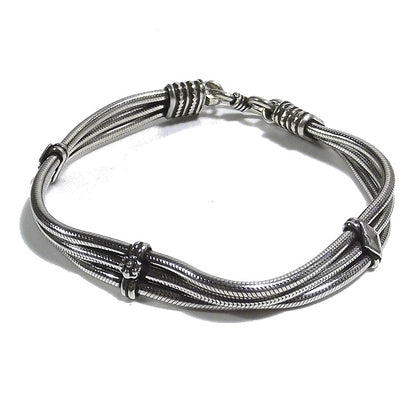 Bracciale etnico snake in argento 925 - LIRAH
