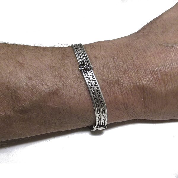 Bracciale KINTA in argento 925 | Bracciali indiani SNAKE originali - Il mondo di Wit