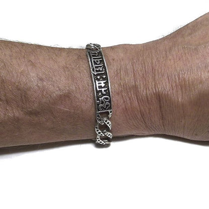 Bracciale OM NAMAH Śivāya in argento 925 | Bracciali indiani SNAKE originali - Il mondo di Wit