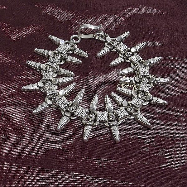 Bracciale etnico KABIA in argento 800 | Bracciali indiani SNAKE originali - Il mondo di Wit
