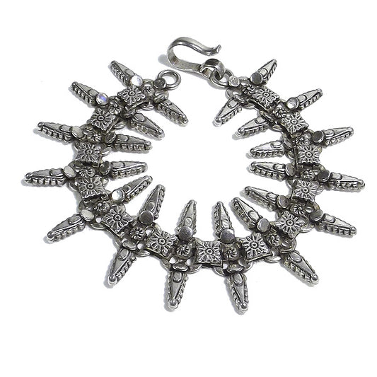 Bracciale etnico KABIA in argento 800 | Bracciali indiani SNAKE originali - Il mondo di Wit