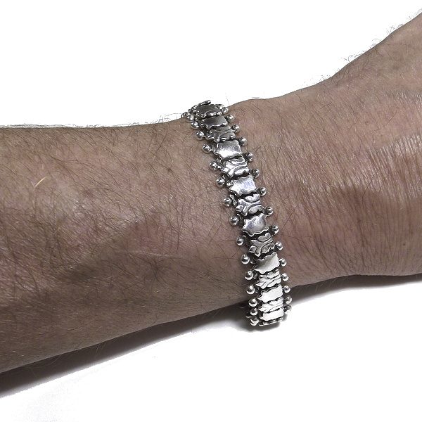 Bracciale etnico SONTH in argento 925 | Bracciali indiani SNAKE originali - Il mondo di Wit