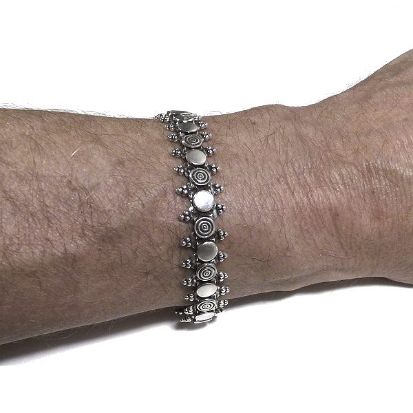Bracciale etnico SHAKTI in argento 925 | Bracciali indiani SNAKE originali - Il mondo di Wit