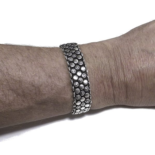 Bracciale etnico NANDINI in argento 925 | Bracciali indiani SNAKE originali - Il mondo di Wit