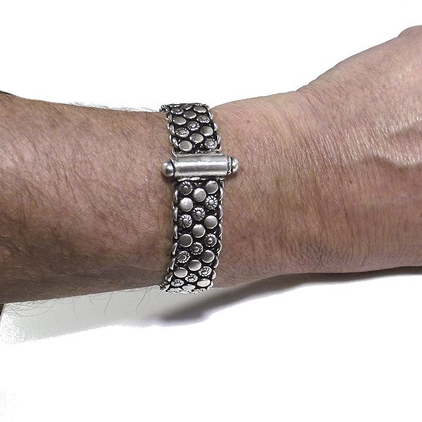 Bracciale etnico NANDINI in argento 925 | Bracciali indiani SNAKE originali - Il mondo di Wit