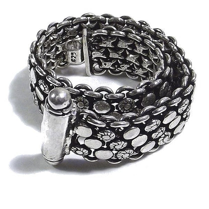 Bracciale etnico NANDINI in argento 925 | Bracciali indiani SNAKE originali - Il mondo di Wit