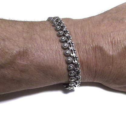 Bracciale etnico YANSH in argento 925 | Bracciali indiani SNAKE originali - Il mondo di Wit