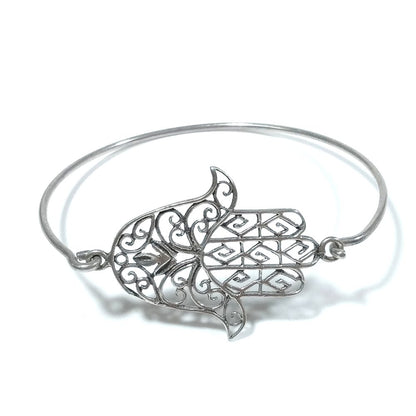 Bracciale d'argento in argento 925 Bracciale artigianale | MANO DI FATIMA