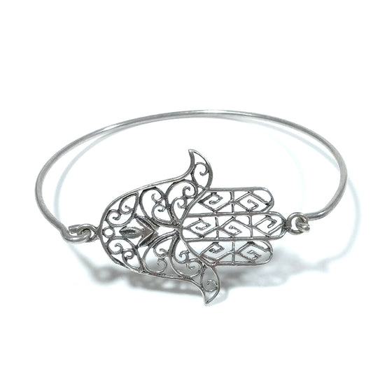 Bracciale d'argento in argento 925 Bracciale artigianale | MANO DI FATIMA