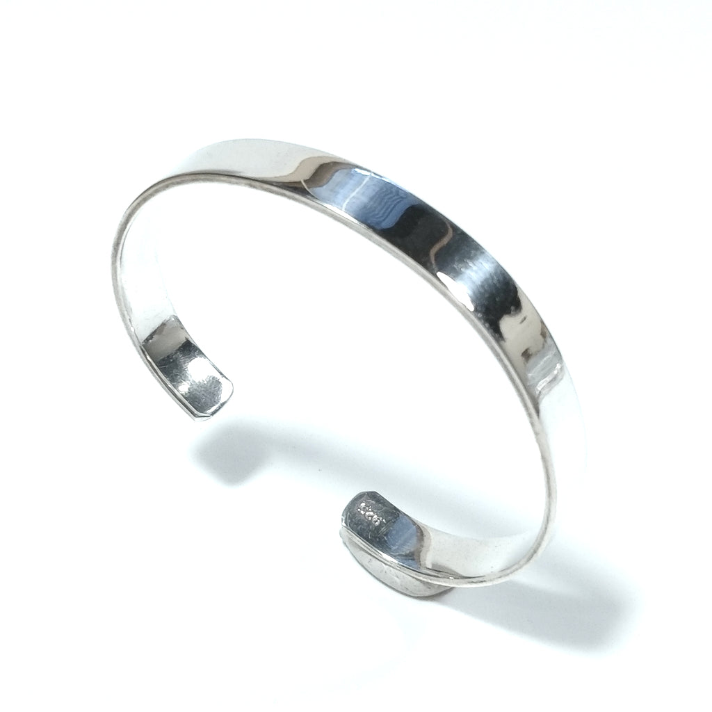 Bracciale rigido d'argento in argento 925 Bracciale artigianale | Bracciale Schiava – immagine4