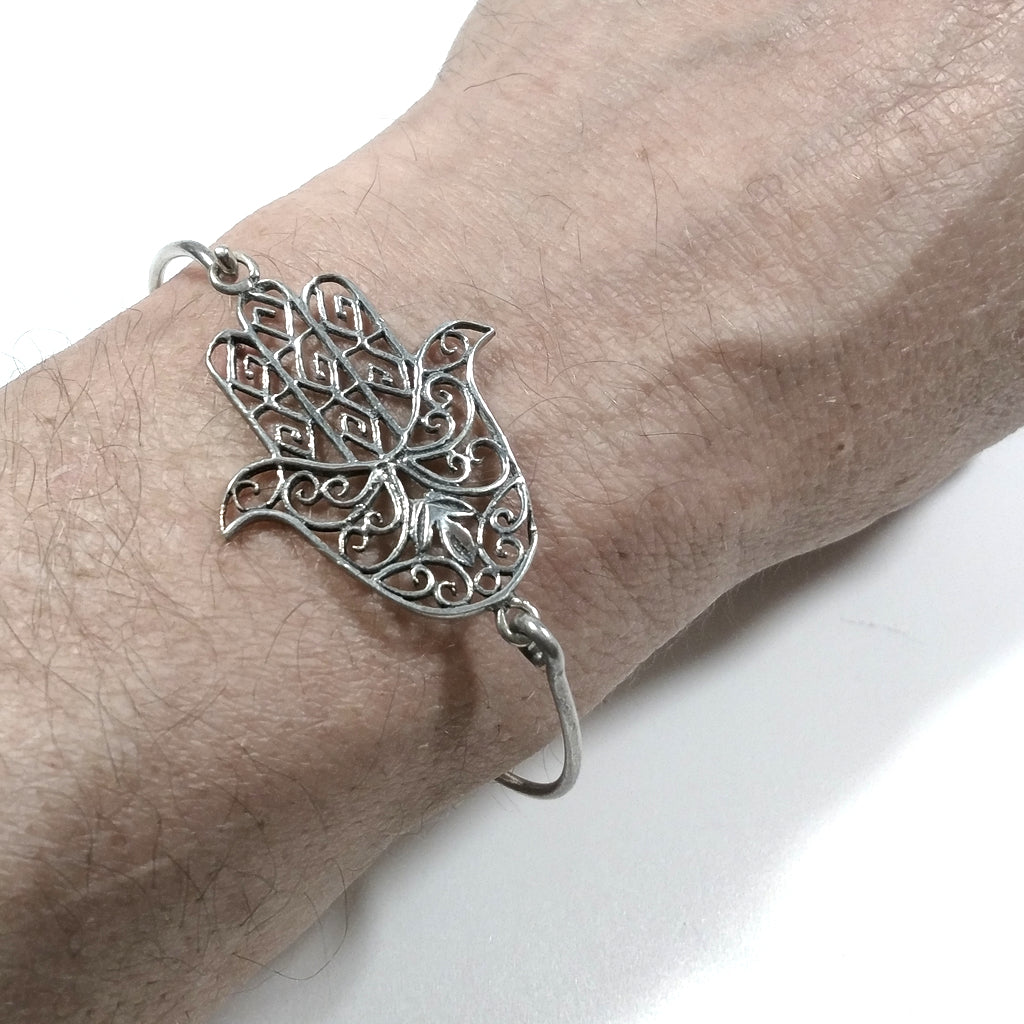 Bracciale in argento 925 mano di Fatima