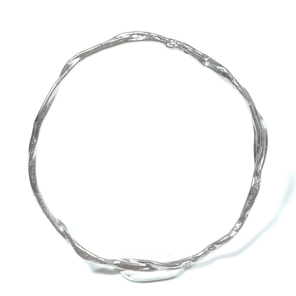 Bracciale d'argento in argento 925 Bracciale artigianale | Cerchio della vita – immagine3